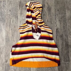 BDG Multicolor Striped V-Neck Sweater